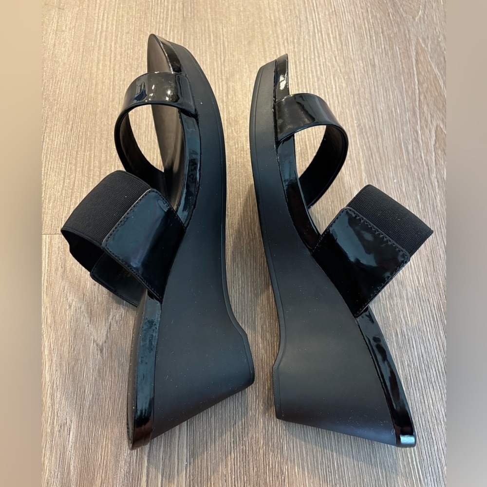 Ralph Lauren Rhianna Platform Wedge Slides, Size 8.5 - Picture 5 of 5